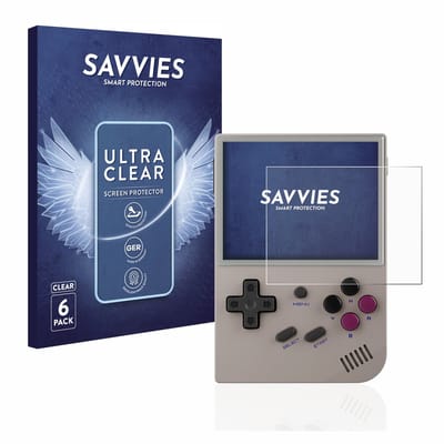 Savvies - Screenprotector voor Anbernic RG35XX - Folie Beschermfolie transparant 6 Stuks