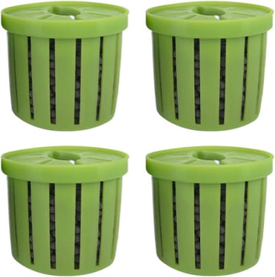 Aquarium bloempot - bloempot 4-pack - aquarium bloempot - aquarium hydrocultuur beplantingsrek, waterlandschap decoratie, geschikt voor appartementen, hotels, verhuur, restaurants, slaapzalen en bedrijven, groen