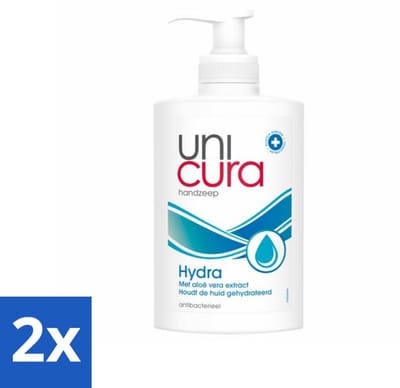 Unicura - Vloeibare Zeep Hydra - Hydraterend - 250 ml - Voordeelverpakking - 2 stuks