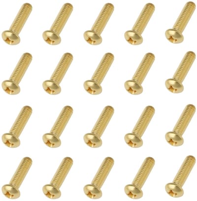 Dailygoods- Schroeven 20 Stuks - M4x16mm - Messing - Corrosiebestendig - Voor Kranen - Eenvoudige Installatie - Bevestigingsmateriaal