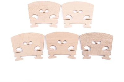 Dailygoods- Vioolbrug 4/4 - 5 Stuks - Esdoorn Hout - Muziekinstrument Accessoire - Hoogwaardige Geluidskwaliteit - Lichtgewicht en Duurzaam - Vioolonderdeel