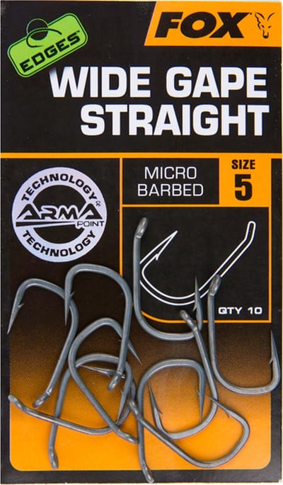 Fox Carp Edges Wide Gape Straight Haken #7