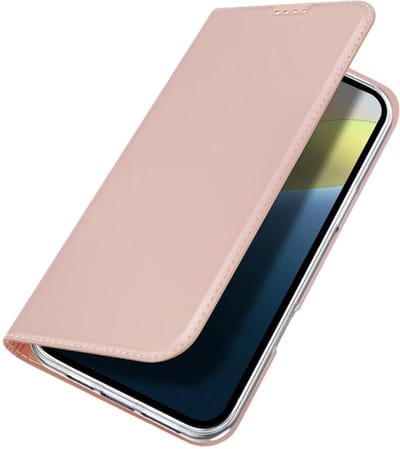 Dux Ducis - Telefoon Hoesje geschikt voor de Apple iPhone 16 - Skin Pro Book Case - Rosé Goud