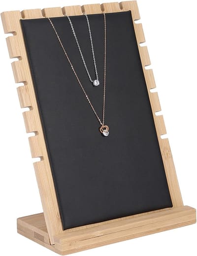 Sieraden Display Stand voor Kettingen, Houten Organizer voor Armbanden en Hangers, Ideaal voor Opbergen en Presenteren van Sieraden
