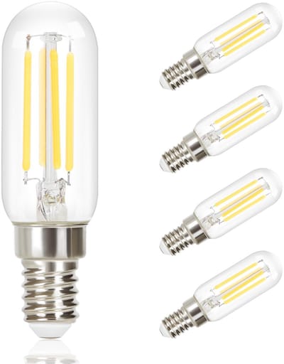 NETTLIFE T25 Edison LED Lamp E14 4W - 4-Stuks | Warmwitte Filamentlamp | Helder Glas | Retro Sfeerlamp voor Kroonluchter Hanglamp & Buitenverlichting