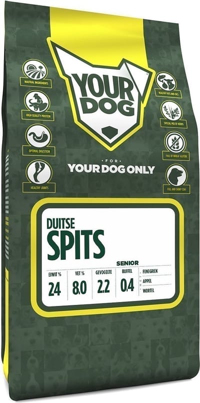 Yourdog Duitse spits Rasspecifiek Senior Hondenvoer 6kg | Hondenbrokken