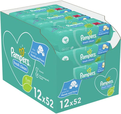 Pampers Fresh Clean Billendoekjes - 624 stuks