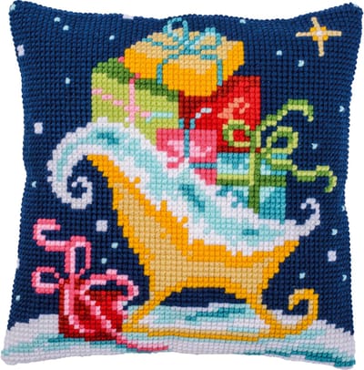 Vervaco - Kruissteekkussen kit - 40 x 40cm - Kerst - Arrenslee - PN-0206951