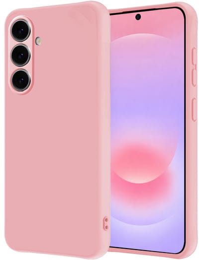 Hoesje - Geschikt voor Samsung Galaxy A37 - Sterk & Shockproof - Hoes Cover - Siliconen Case - Lichtroze