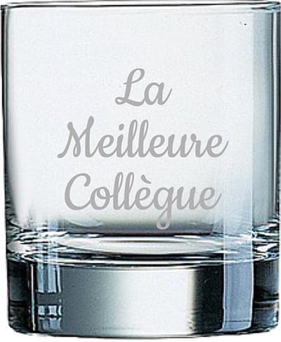 Whiskeyglas gegraveerd - 20cl - La Meilleure Collègue