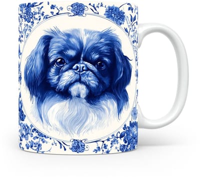 Mok Pekinees Beker voor koffie of tas voor thee, cadeau voor dierenliefhebbers, moeder, vader, collega, vriend, vriendin, kantoor, opa, oma, hond, kerst, sinterklaas, verjaardag