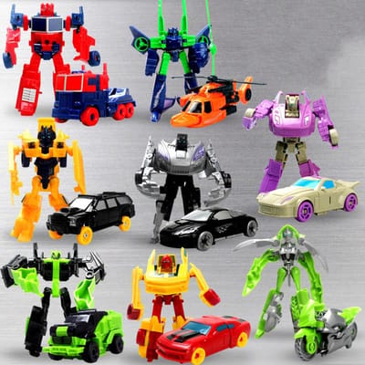 Transformatie Vervorming Robot Gele Auto Werkt Met Kind s Blok Hobbies onderwijs Kind s Speelgoed