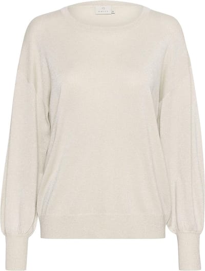 Kaffe KAregina O-neck Knit Dames Trui - Sand Dollar