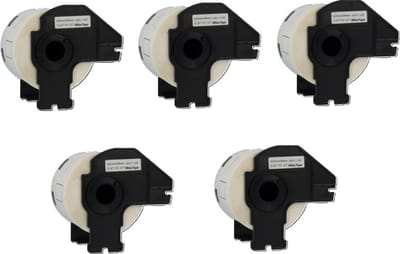 Label Tape Geschikt voor Brother DK-11209 | 62 x 29 mm | Zwart op Wit - 800 Labels per Rol - 5 stuks - Geschikt voor: QL-500 QL-550 QL-560 QL-570 QL-580N QL-650TD QL-1050N QL-1060N QL-700 QL-710W QL-720NW QL-800 QL-810W QL-820NW TD-2130N QL-600