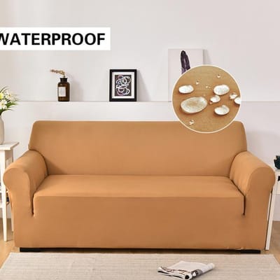 Waterdichte bankhoes Elastische bankhoezen voor woonkamer Effen kleur stoel bankhoes L-vormige hoekbankhoes Small(90-140cm)1pc
