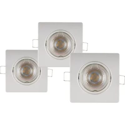 Sencys Inbouwspot Wit Gu10 4,3w 3 Stuks