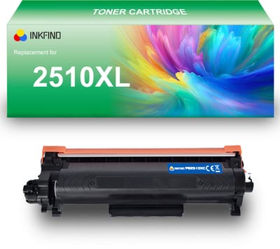 INKFIND TN-2510XL tonercartridge compatibel met Brother 2510 TN2510 TN-2510 TN-2510XL - 1-pack Zwart (extra hoge capaciteit)