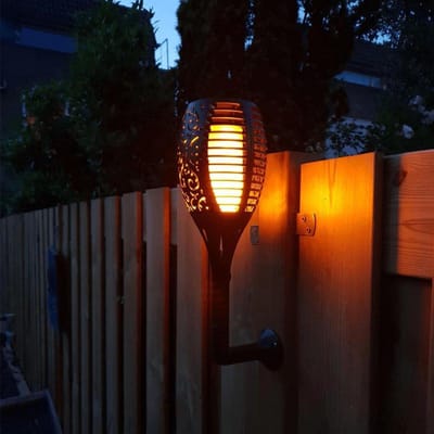 Solar Fakkel 96 LED Wandlamp - Fakkel voor aan de muur - Tuinfakkel