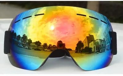 Dailygoods- Snowboardbril UV400-bescherming - Helmcompatibel - Krasbestendig - Drielaagse Schuimvulling - Onbreekbare Glazen - Comfortabel Ontwerp - Skibril