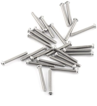 Dailygoods- Schroeven 300 Stuks Assortiment - Zeskantmoeren 100 Stuks - A2 Roestvrij Staal - Diverse Lengtes 4/5/6/8/10/12/16/20mm - Geschikt voor Meubels en Reparaties - Ideaal voor Doe-Het-Zelf Projecten - Schroefset