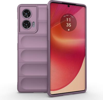 Coverup Hoesje - Geschikt voor Motorola Edge 50 Fusion Hoesje - Coverup Hands-On Rugged Back Cover - Paars