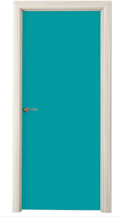 Deurposter 95x235 cm - Deursticker Blauw - Effen kleur - Meubelfolie zelfklevend - Deurfolie woonkamer - Interieurfolie fotobehang - Deur plakfolie - Deurstickers - Deurbehang sticker - Kamer decoratie