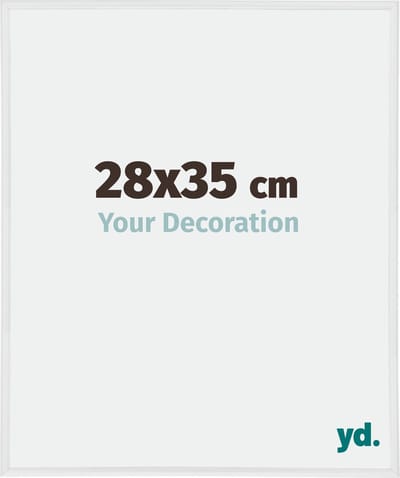 Your Decoration - Fotolijst 28x35 cm - Kunststof - Wit Hoogglans - Annecy