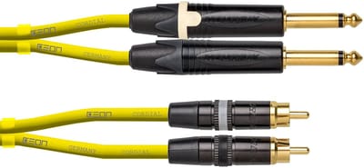 Cordial CEON DJ PLUG-RCA 1.5 Y Cinchkabel 1,5 m - Audio kabel