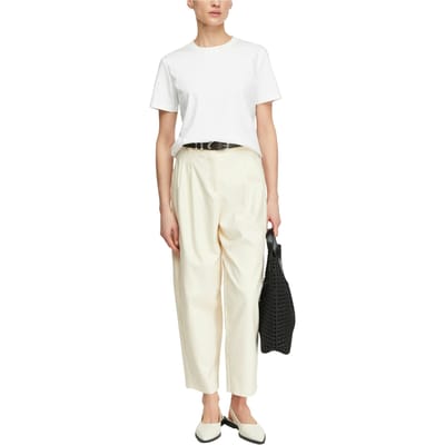 Vrouwelijke taille mi-haute flattering broek met moderne enkel lengte COMMA
