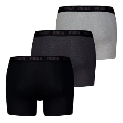 Puma Lange short - 002 Black/Grey - maat XL (XL) - Heren Volwassenen - Katoen/elastaan- 701226820-002-XL