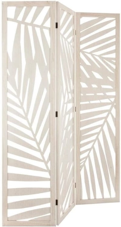 Houten scherm 170 cm palmbladeren - Overig - Zwart - Zwart - SILUMEN