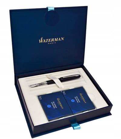 Waterman Kultur Vulpen Zwart met Cartridges
