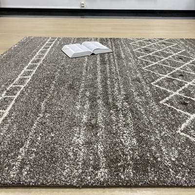 Grijs met Taupe Schijn gespikkeld Tapijt Kwaliteitsvol Laagpolig Vloerkleed Koho Scandinavian Premium Laagpolig - 200x290cm- Modern - Woonkamer - Salon - Slaapkamer - Eetkamer