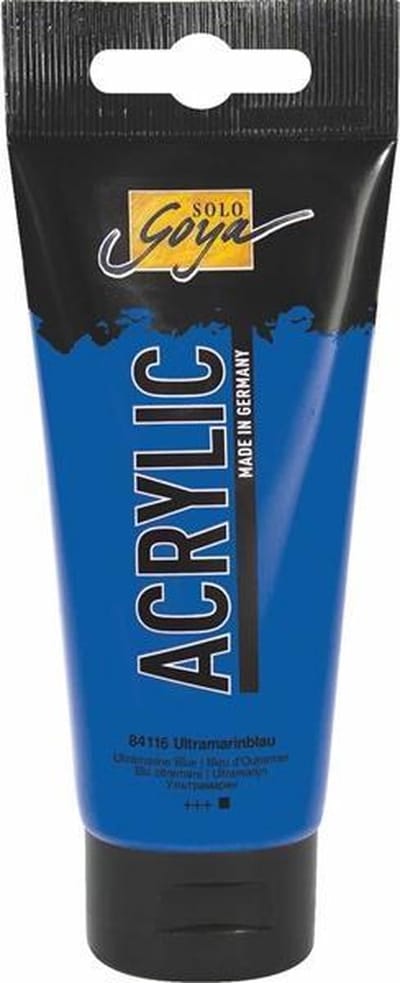 Solo Goya Ultramarijn Blauwe Acrylverf - 100ml tube - Hoge kwaliteit A-merk