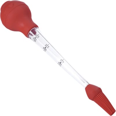 Nivard Vlees Injectiespuit - Marinade Injector - Marinade Spuit - Vlees Spuit - Vlees Injector - Bbq Injectiespuit - Meat Injector - Rood