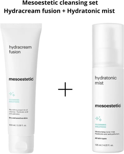 Mesoestetic Cleansing Set – Hydracream Fusion & Hydratonic Mist – Reiniging & Hydratatie – Droge & Gevoelige Huid