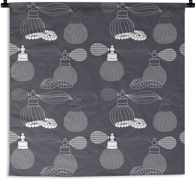 Wandkleed - Wanddoek - Parfum - Ketting - Design - 180x180 cm - Wandtapijt