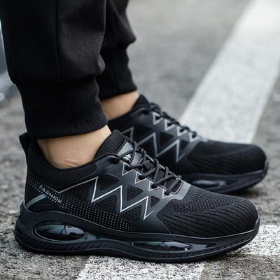 Werkschoenen voor heren Ademende werksneakers Schoenen met stalen neus Anti-perforatie Veiligheidsbeschermschoenen Onverwoestbare schoenen 41