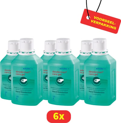 Desderman Verzorgingsgel - Handdesinfectie Gel - 6 x 100 ml - Voordeelverpakking