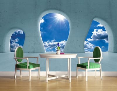 Poster | Blauw | 104 x 70,5 cm