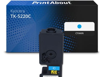 PrintAbout huismerk Toner TK-5220C Cyaan Geschikt voor Kyocera