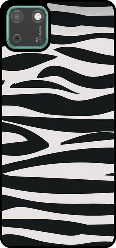 Smartphonica Telefoonhoesje Geschikt voor Huawei Y5P met zebra opdruk - TPU backcover case zebra design - Zwart Wit geschikt voor Huawei Y5p