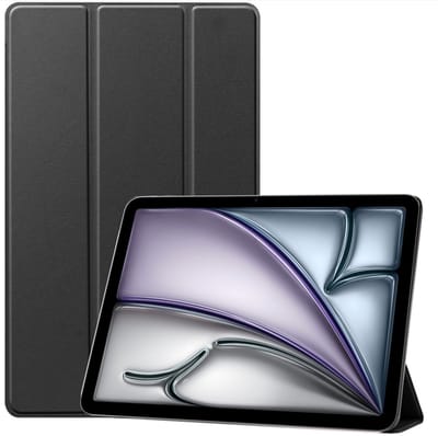 TechNow Hoesje geschikt voor iPad Air 2024 / 2025 (11 inch) Hoesje – Extreme Shock Case – Smart Case - Zwart