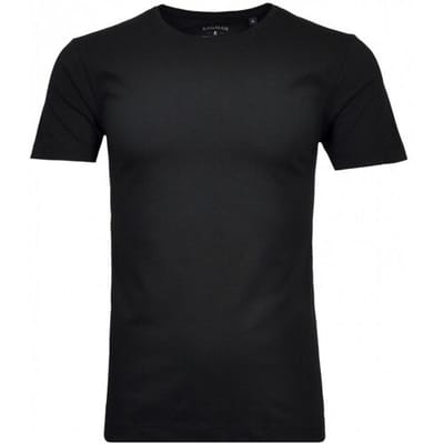Ragman T-Shirt Uni Cotton Jersey Make My Day Shirt Zwart / male