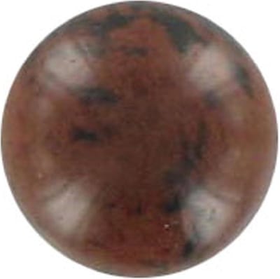 Quiges Verwisselbare Ring Steen Bolletje 12mm - Cateye Bruin/Zwart - E12RHR003