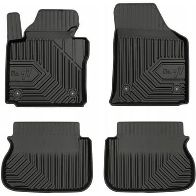 FROGUM NO.77 Automatten - Geschikt voor VW CADDY IV (2015-2020) - 4-delig - TPE Rubber - Zwart