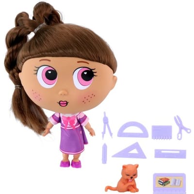 Eddy Toys Poppenset - Met Accessoires - 20x11x19cm - Schoolthema
