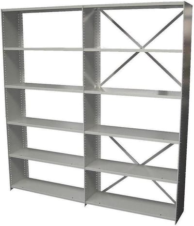 Archiefstelling basic Zwart 198cm hoog x 100cm breed x 40cm diep