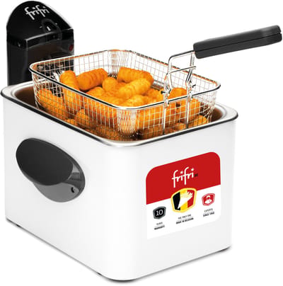 FRIFRI - Friteuse F4528 - Wit - DUO geurfilter - 4,5 L - 2800 W - 10 JAAR GARANTIE - Wit