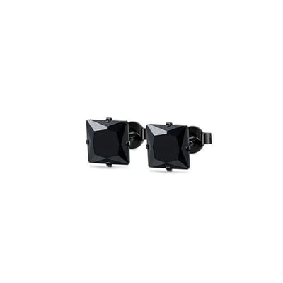 Aramat Jewels | Oorbellen | Zwarte Zirkonia Oorbellen | 4mm | | | | | Verkleurd niet